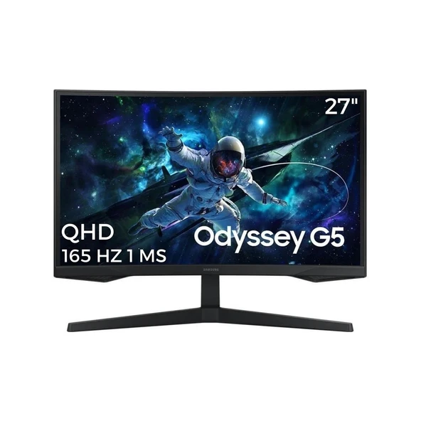 Samsung 27" Odyssey G5 G55C 165Hz 1Ms QHD Curved VA Gaming Monitör LS27CG552EUXUF ürün görseli