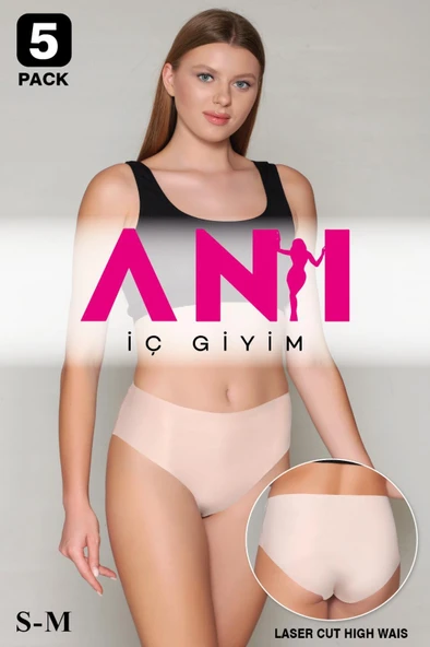 5 Lİ SLİP YÜKSEK BEL KÜLOT KADIN - Resim 12