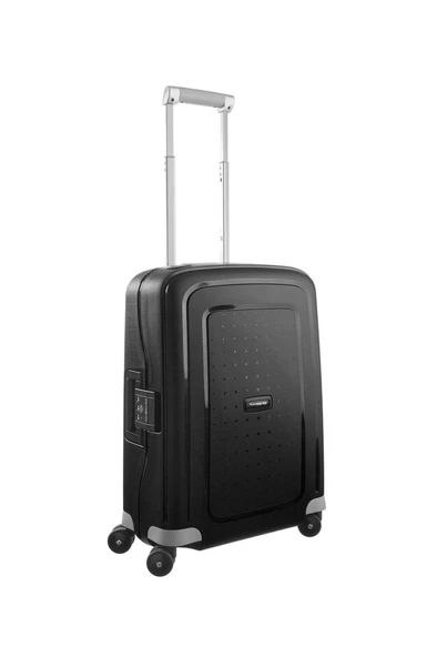 Samsonite Siyah Çekçekli Sert Valiz S'CURE-SPINNER 55/20 Teşhir