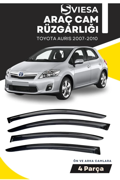 TOYOTA AURIS 2007-2010  uyumlu oto camlara özel ölçü cam rüzgarlığı rüzgarlık - 1