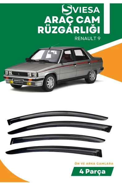 RENAULT 9  uyumlu oto camlara özel ölçü cam rüzgarlığı rüzgarlık ürün görseli 1