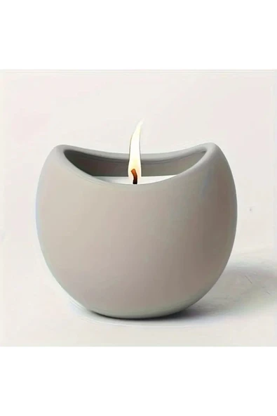 DEKOPOR Nuvira Seramik Mum – Minimal Zarafetin Işıltısı - 3