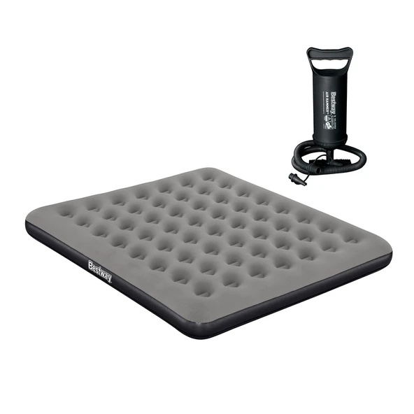 Bestway Ultra King 3 Kişilik Şişme Yatak ve Manuel El Pompalı 203x183x22cm 671HC BW148 ürün görseli 1