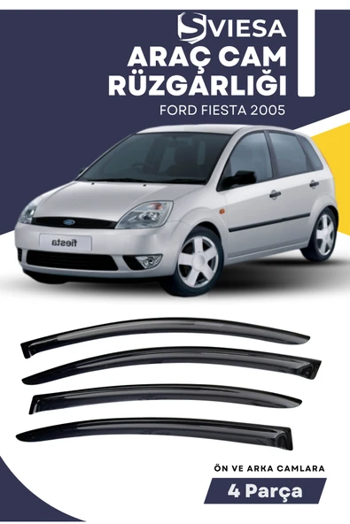 FORD FIESTA 2005  uyumlu oto camlara özel ölçü cam rüzgarlığı rüzgarlık ürün görseli 1