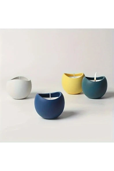 DEKOPOR Nuvira Seramik Mum – Minimal Zarafetin Işıltısı - 4
