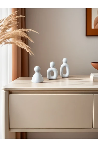 DEKOPOR Evolu Form Seti – Minimalist Aile Heykeli - 8