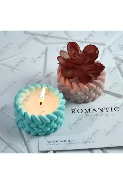 DEKOPOR Dekorea Twista Aromaterapi -- Mum Seti 4 parça doğal soya wax - 7