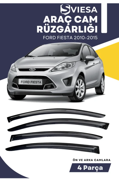 FORD FIESTA 2010-2015  uyumlu oto camlara özel ölçü cam rüzgarlığı rüzgarlık ürün görseli 1
