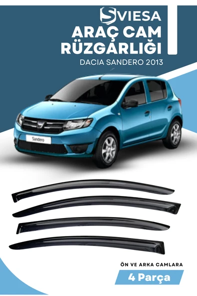 DACIA SANDERO 2013  uyumlu oto camlara özel ölçü cam rüzgarlığı rüzgarlık - 1