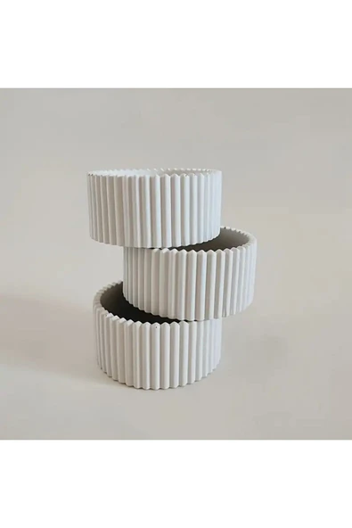 DEKOPOR Serena – Minimal Şıklık Mumluk Seti - 5