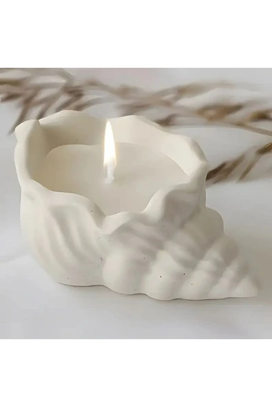 DEKOPOR Dekorea Okyanus Esintisi - Taş tozu Kabuk Mum - 2