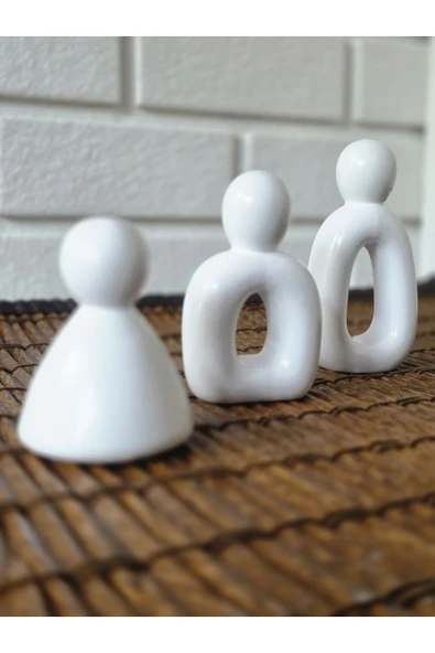 DEKOPOR Evolu Form Seti – Minimalist Aile Heykeli - 2