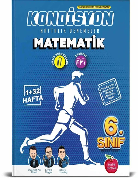 Newton 6.Sınıf Kondisyon Matematik Haftalık Kazanım Denemeleri 33 Hafta ürün görseli