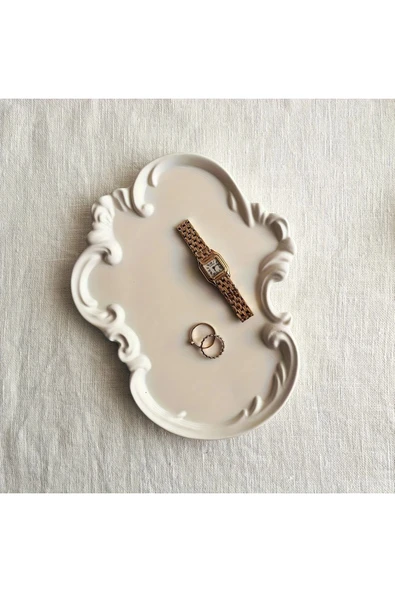 DEKOPOR Baroque Elegance Dekoratif Sunum Tepsisi - 5