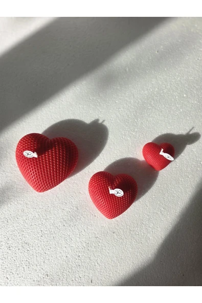 DEKOPOR El Yapımı Kalp Şekilli Aromaterapi Mum - 5