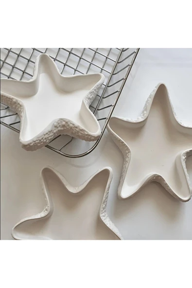 DEKOPOR Yıldız Seramik Mumluk / Çok Amaçlı Kase - 2