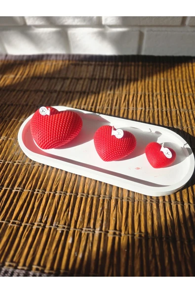 DEKOPOR El Yapımı Kalp Şekilli Aromaterapi Mum - 2