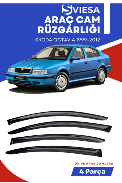 SKODA OCTAVIA 1999-2012  uyumlu oto camlara özel ölçü cam rüzgarlığı rüzgarlık - 1