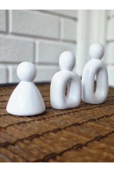 DEKOPOR Evolu Form Seti – Minimalist Aile Heykeli - 4