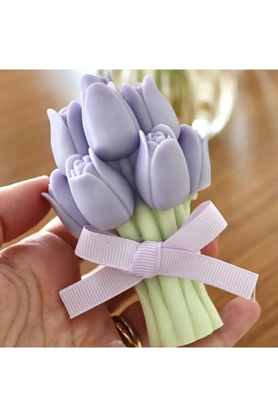 DEKOPOR Tulivie Çiçek Buketi Mum – Zarafetin Mum Hâli - 2