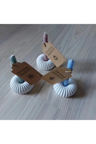 DEKOPOR Ripple Seramik Mumluk – Çok Amaçlı Modern Dekoratif Obje - 4