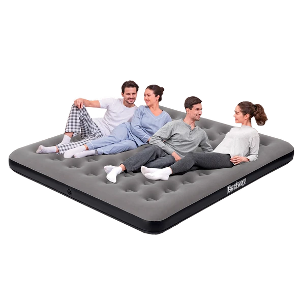 Bestway Ultra King 3 Kişilik Şişme Yatak ve Manuel El Pompalı 203x183x22cm 671HC BW148 - Resim 7