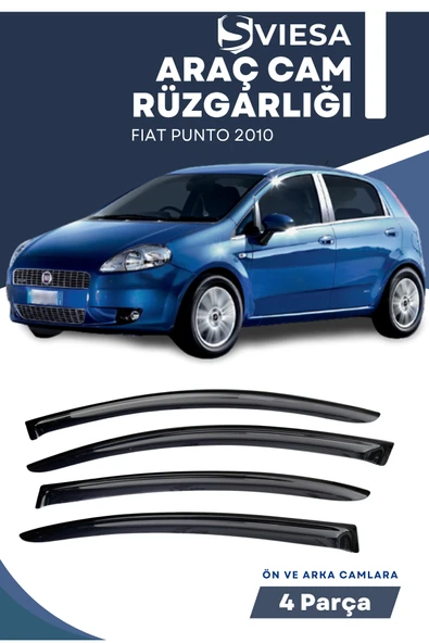 FIAT PUNTO 2010  uyumlu oto camlara özel ölçü cam rüzgarlığı rüzgarlık ürün görseli 1