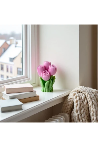 DEKOPOR Tulivie Çiçek Buketi Mum – Zarafetin Mum Hâli model 2 - 6