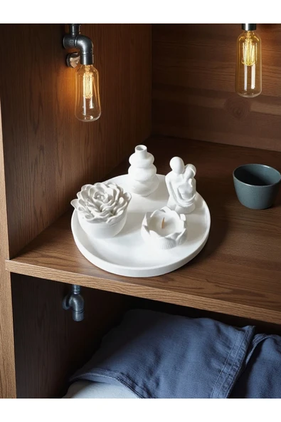 DEKOPOR Minimalist Seramik Dekor Seti – Doğallığın ve Sanatın Buluşması - 8