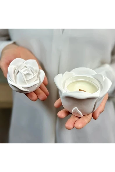 DEKOPOR Gül Şeklinde Mumluk & Dekoratif Kutu - 2