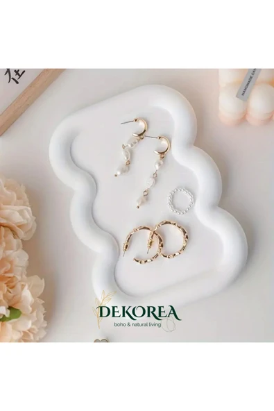 DEKOPOR Bulut Form Takı ve Aksesuar Tepsisi