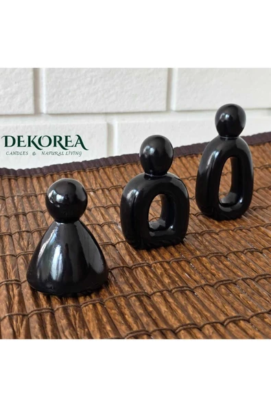 DEKOPOR Evolu Form Seti – Minimalist Aile Heykeli - 3