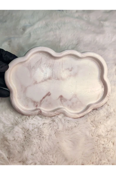 DEKOPOR Bulut Form Dekoratif Servis ve Takı Tepsisi - 7