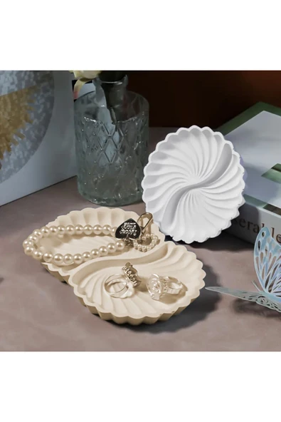 DEKOPOR Twistwave Dekoratif Mini Tabak – Modern ve Estetik Tasarım