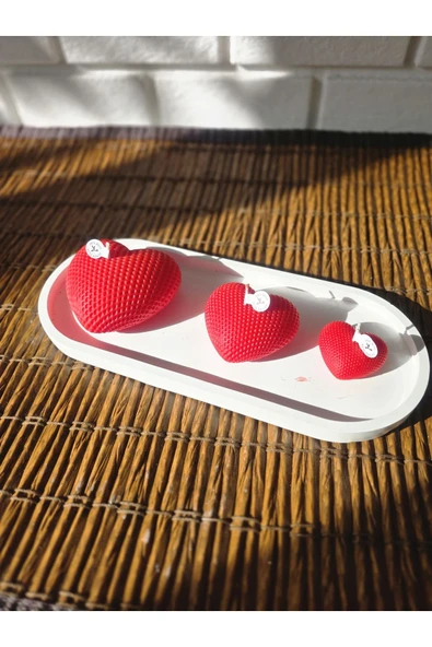 DEKOPOR El Yapımı Kalp Şekilli Aromaterapi Mum - 4