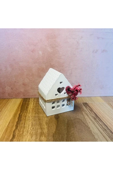 DEKOPOR El Yapımı Taş Tozu Ev Mumluk | Dekoratif Tealight Mumluk ( 3adet ) - 2