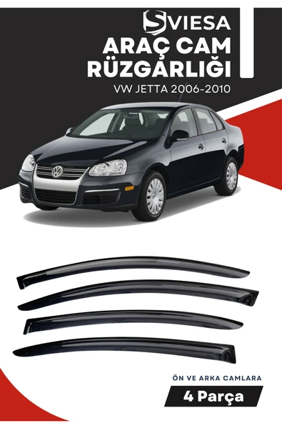 VOLKSWAGEN JETTA 2006-2010  uyumlu oto camlara özel ölçü cam rüzgarlığı rüzgarlık - 1
