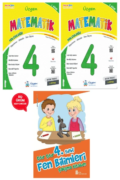 4.Sınıf Beceri Temelli  MATEMATİK Yolculuğu 1. Kitap ve 2. Kitap+ Fen Bilimleri Çalışma Kitabım ürün görseli 1