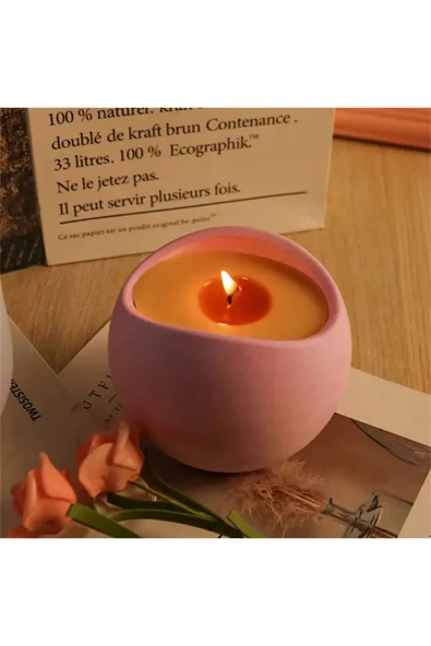 DEKOPOR Nuvira Seramik Mum – Minimal Zarafetin Işıltısı - 5