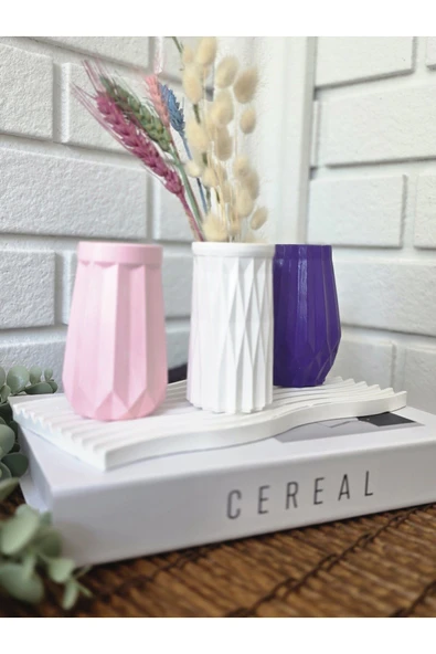 DEKOPOR Dekorea Geoform Modern Vazo Seti - 2