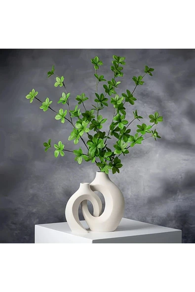 DEKOPOR "Eterna" Modern Dekoratif Taş tozu Vazo Seti - 5