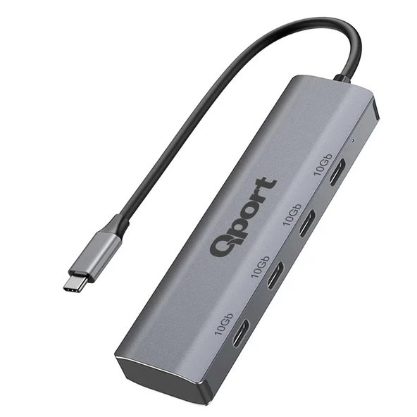 QPORT Q-TUC06 TYPE-C TO 4 PORT TYPE-C COKLAYICI - Resim 2