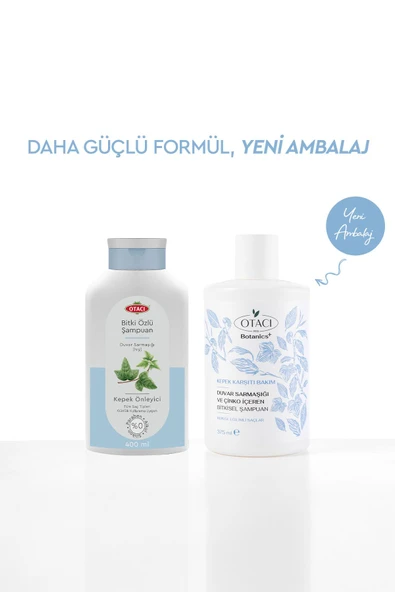 OTACI BOTANİCS KEPEK KARŞITI BAKIM DUVAR SARMAŞIĞI VE ÇİNKO İÇEREN BİTKİSEL ŞAMPUAN 375 ML - Resim 2