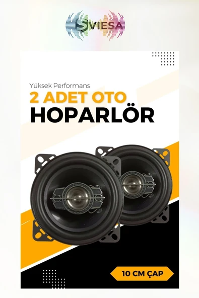 10 Cm Hoparlör 200w Iki Yollu Oto Hoparlörü, 2 Adet ürün görseli