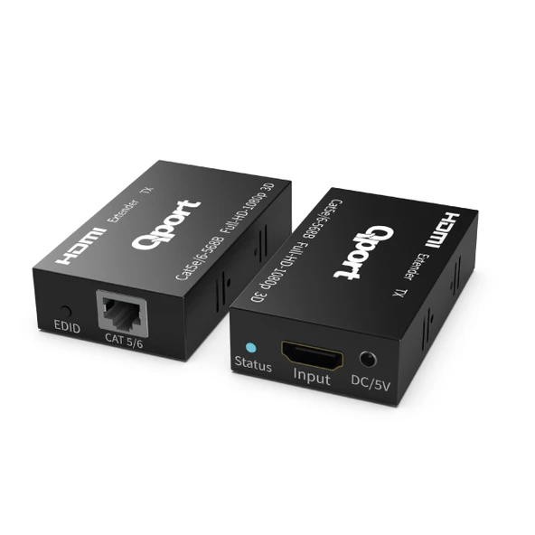 QPORT Q-HEX3 HDMI EXTENDER CAT6 60M 2 LI PAKET - Resim 2