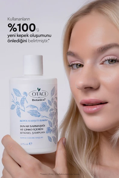 OTACI BOTANİCS KEPEK KARŞITI BAKIM DUVAR SARMAŞIĞI VE ÇİNKO İÇEREN BİTKİSEL ŞAMPUAN 375 ML - Resim 7