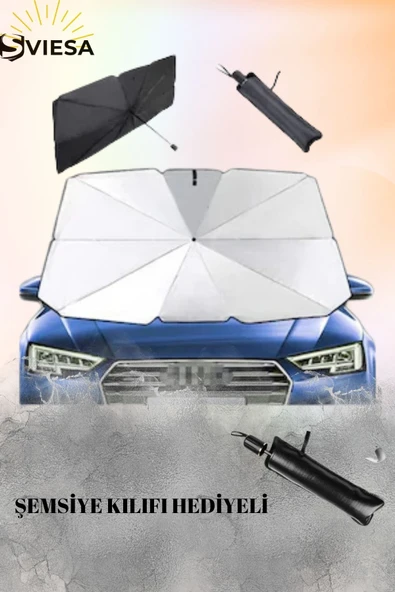 Araçlar Için Araba Ön Cam Güneşlik Katlanabilir Şemsiye Güneşlik Oto Ön Cam Güneşliği Gölgelik ürün görseli 1