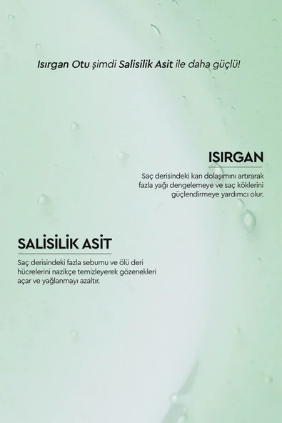 OTACI BOTANİCS YAĞLANMA KARŞITI BAKIM ISIRGAN OTU VE SALİSİLİK ASİT İÇEREN BİTKİSEL ŞAMPUAN 375 ML - Resim 5