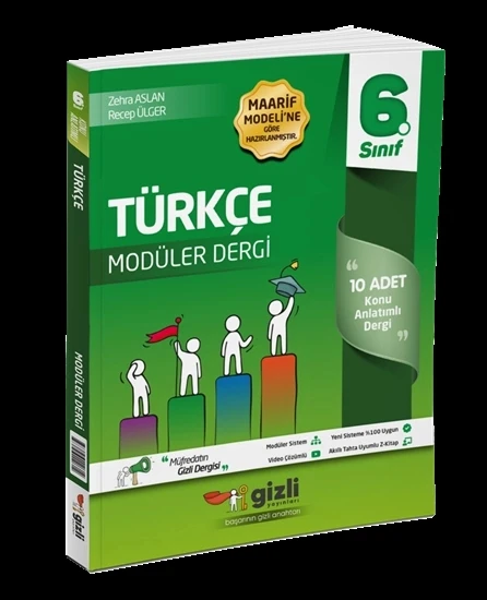 6. Sınıf Türkçe Müfredatın Gizli Dergisi Gizli Yayınları