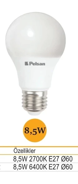 8,5 W Led Ampul - Resim 2